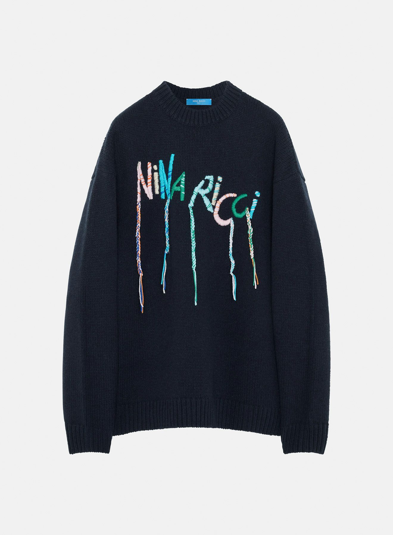 Merino wool sweater dark navy - Nina Ricci