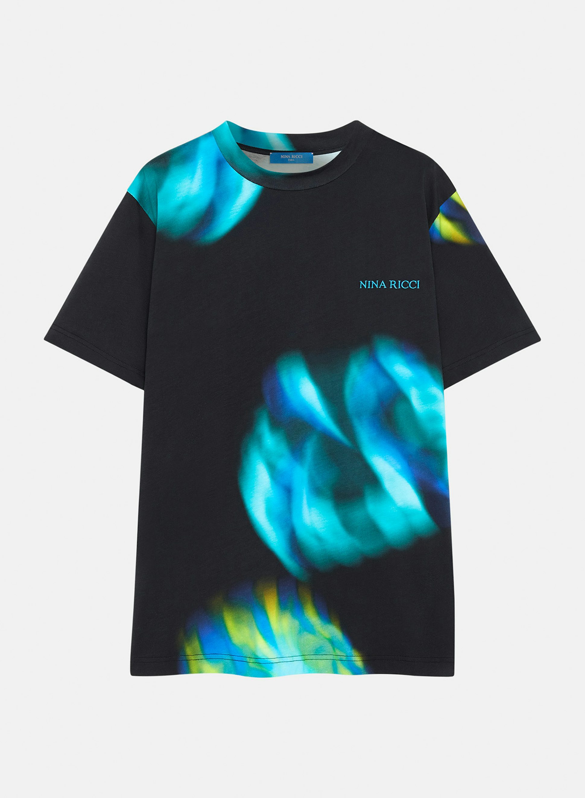 T-shirt en jersey bleu profond - Nina Ricci