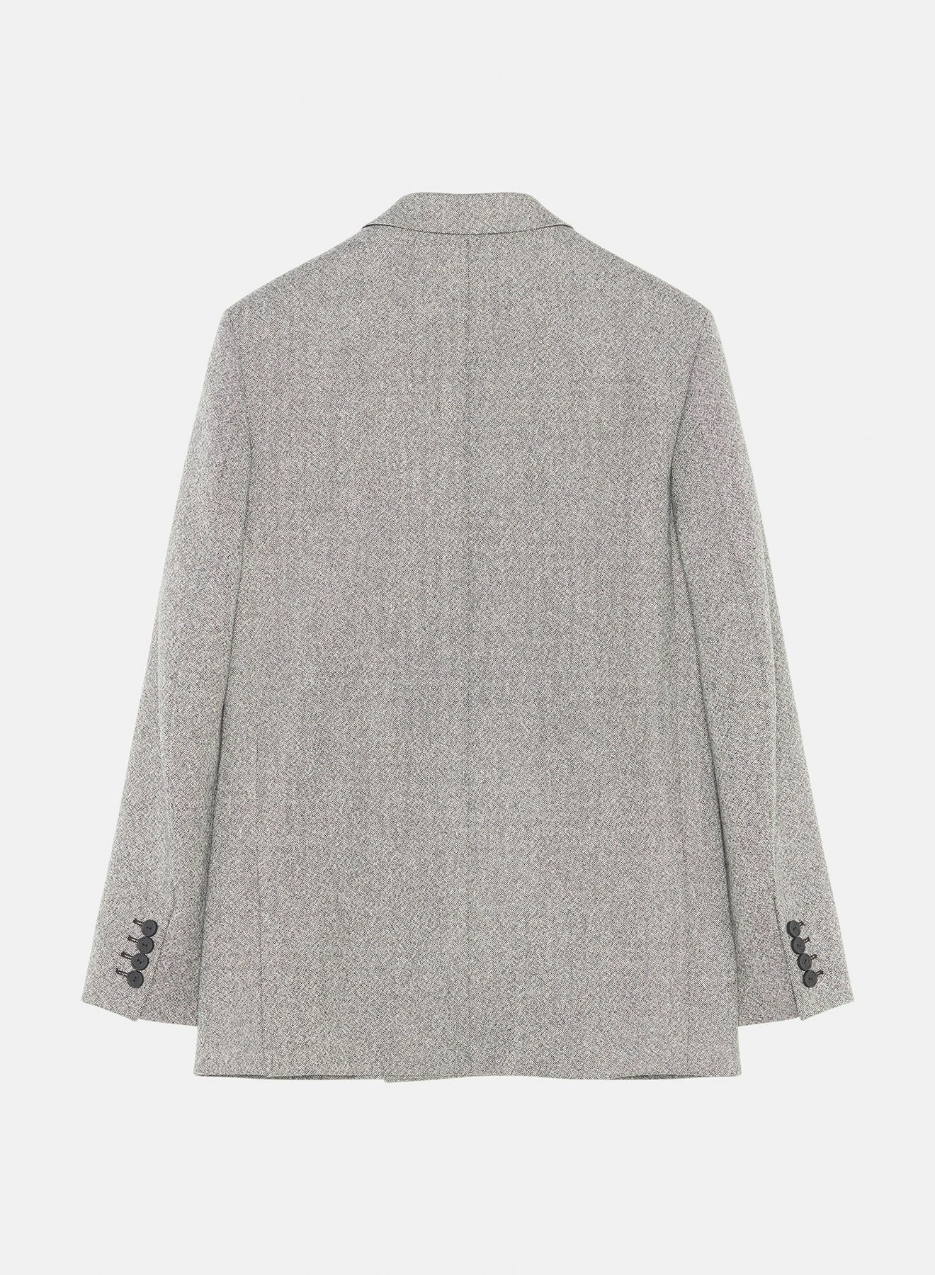Speckled wool jacket with drawstrings black white - Nina Ricci