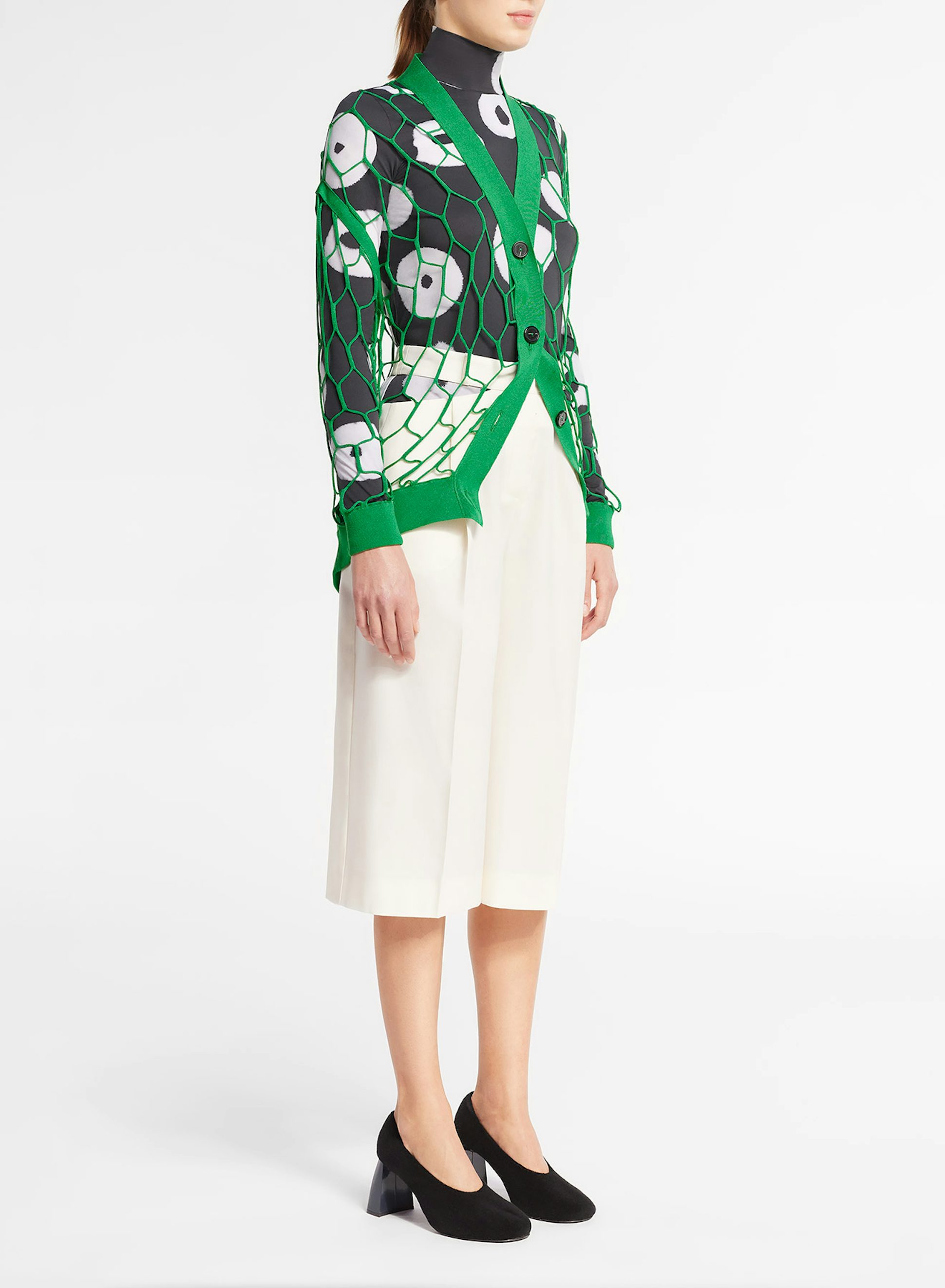 Cardigan en Résille Vert - Nina Ricci