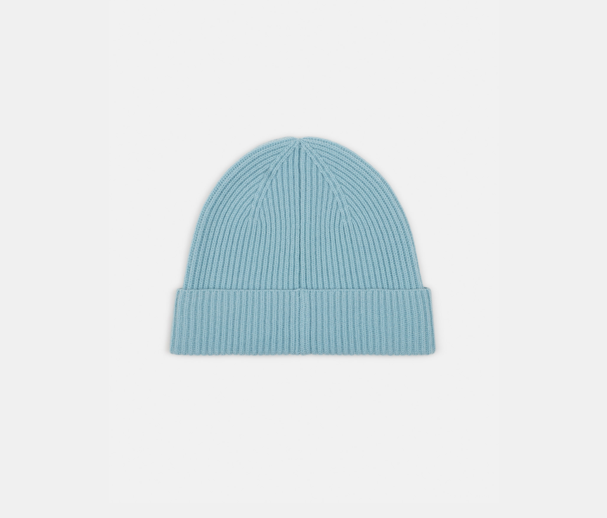 light blue wool hat