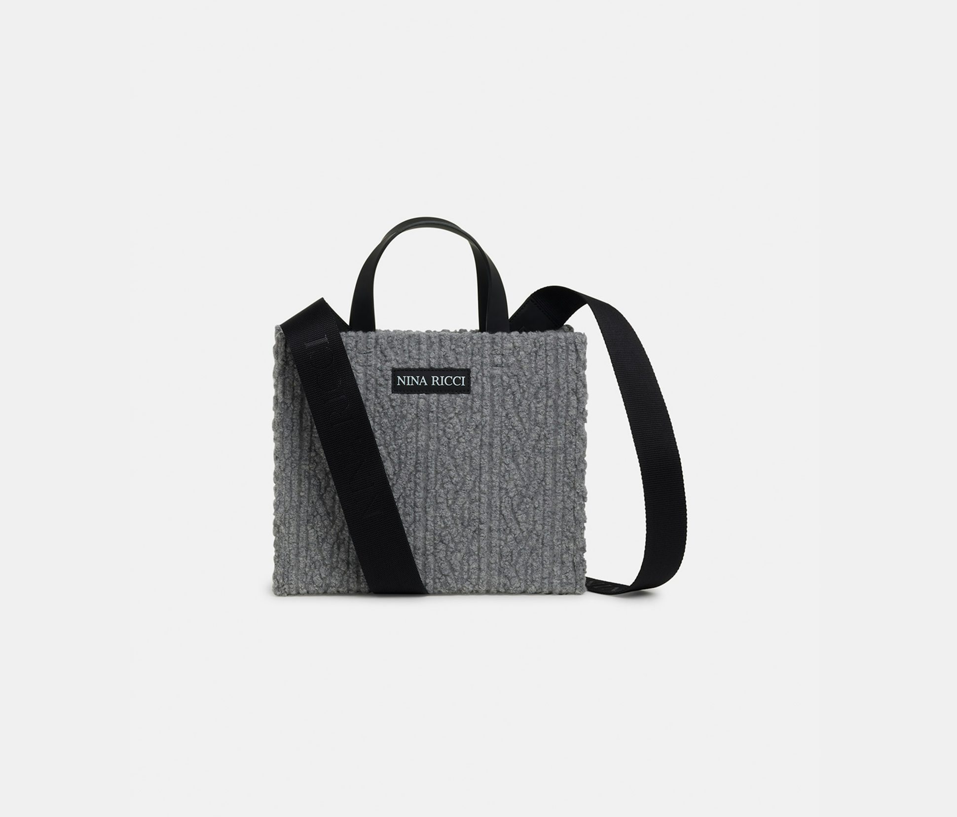 Small jacquard jersey tote bag heather grey - Nina Ricci