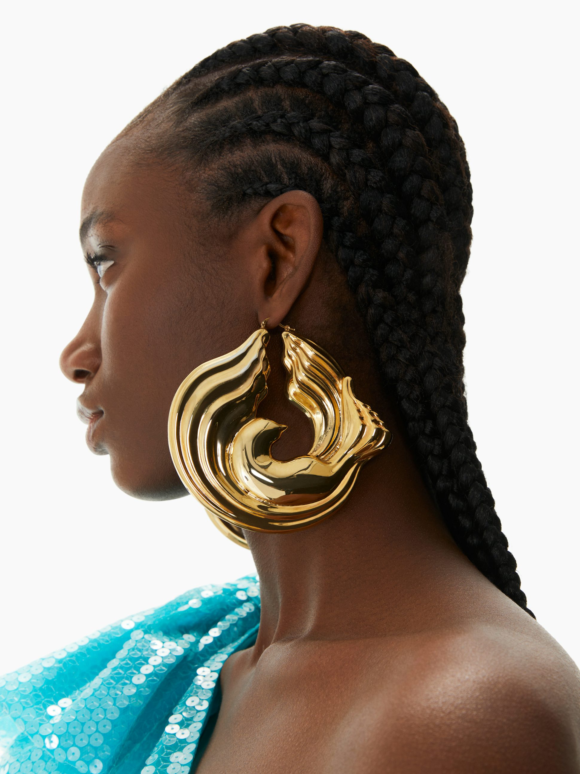 Twisted Dove Earrings Gold - Nina Ricci