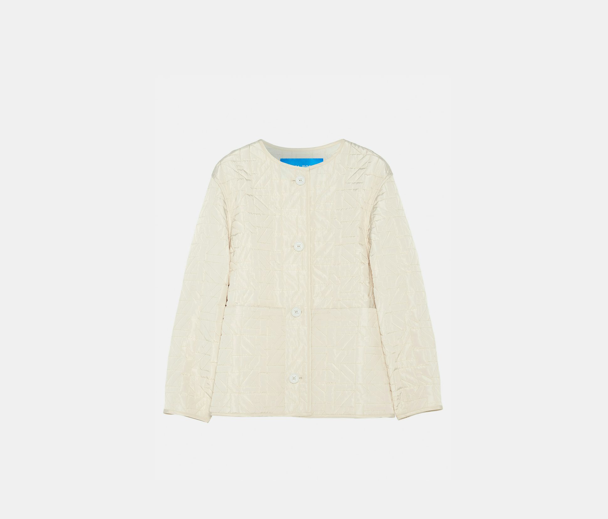 Quilted boxy jacket ecru - Nina Ricci