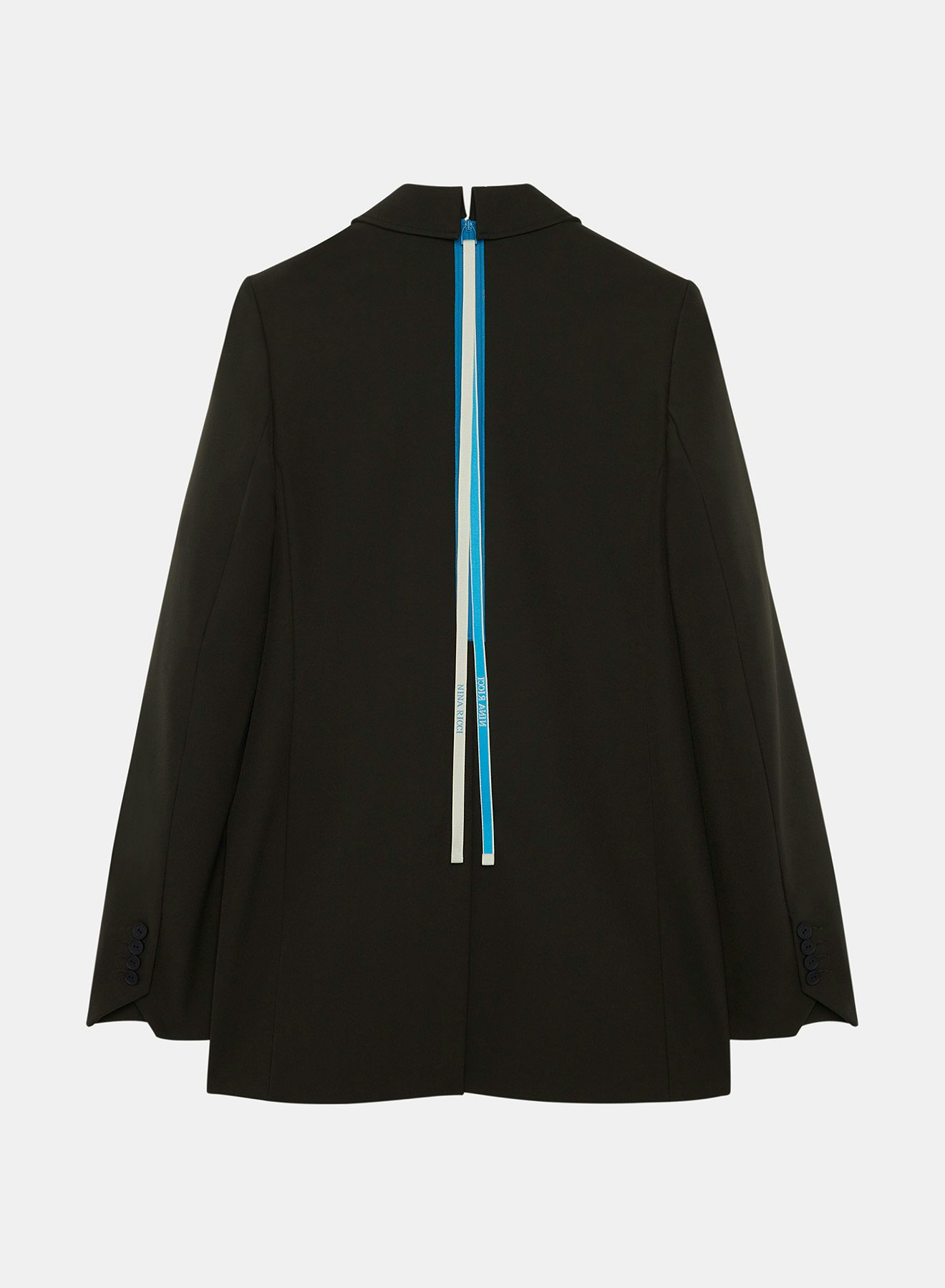 Double-Breasted Jacket in Dark Khaki Gabardine - Nina Ricci
