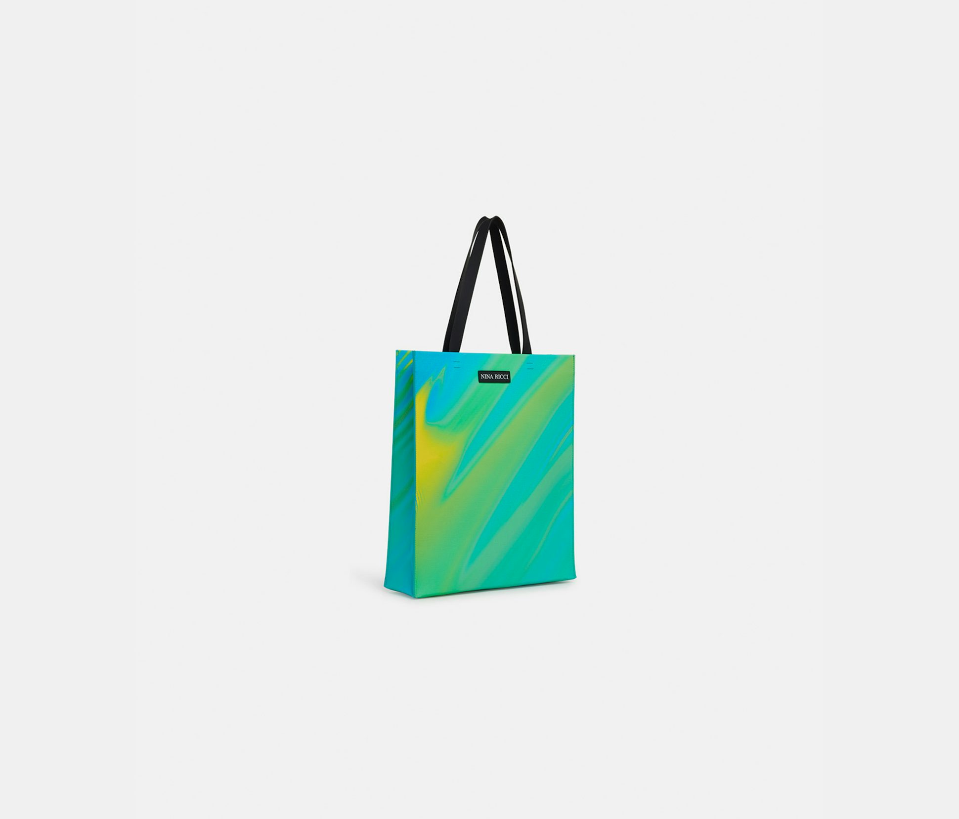 Big coated canvas tote bag green - Nina Ricci