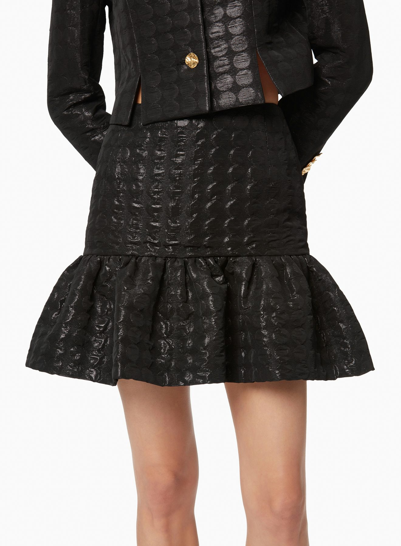 Mini peplum skirt black - Nina Ricci
