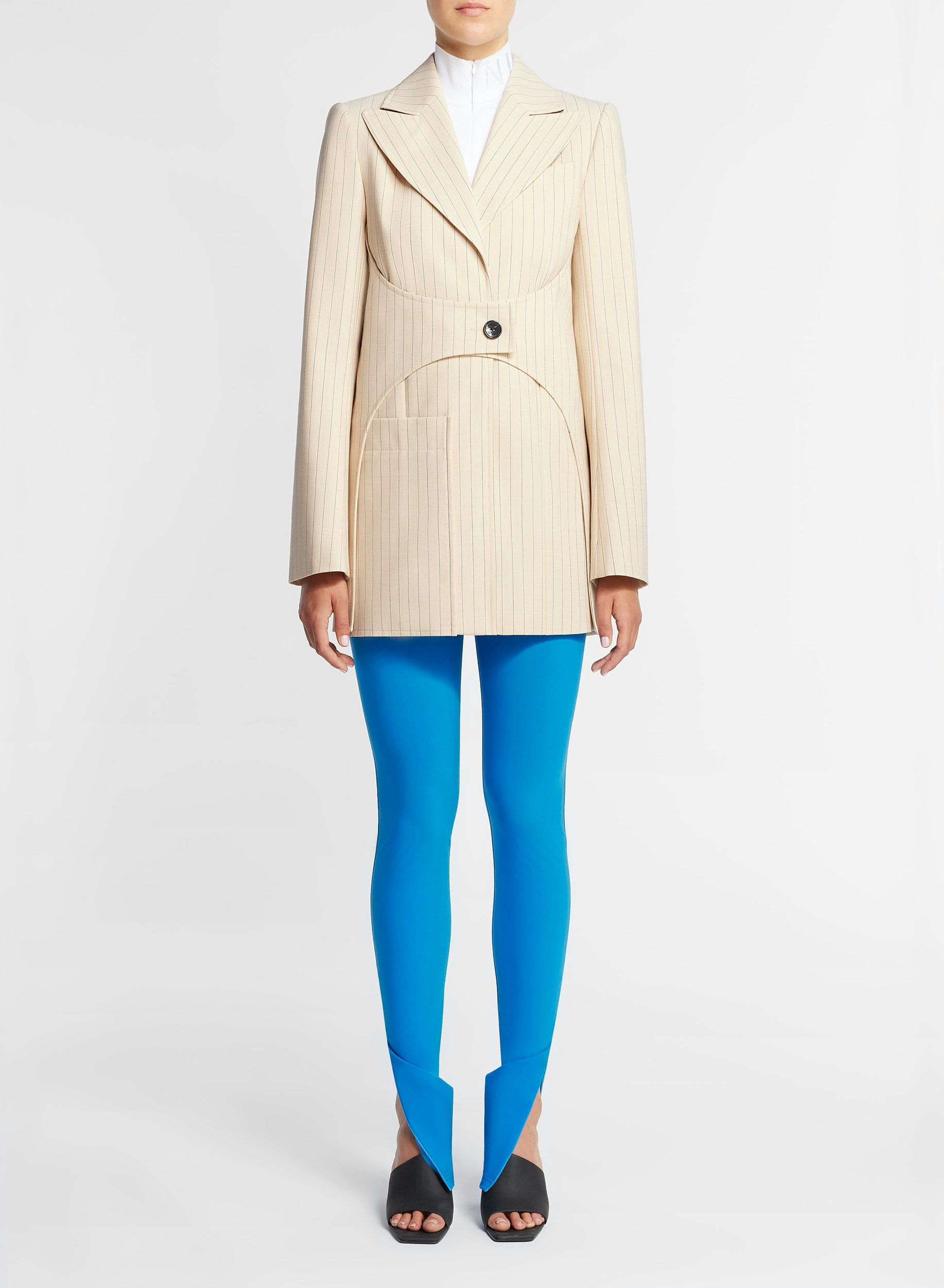 Leggings de neopreno ligero azul - Nina Ricci