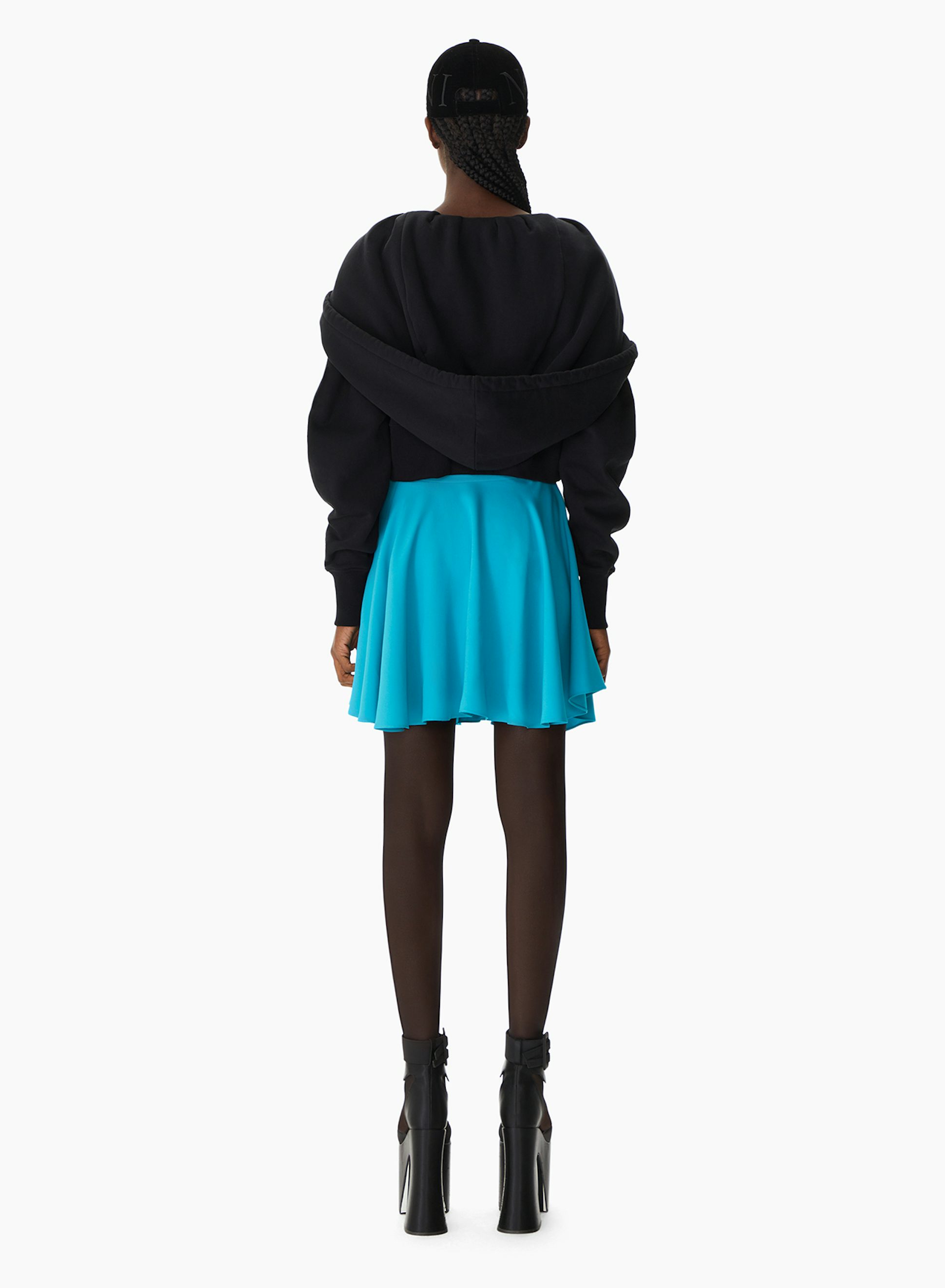 Minifalda De Patinadora De Cady Azul - Nina Ricci 