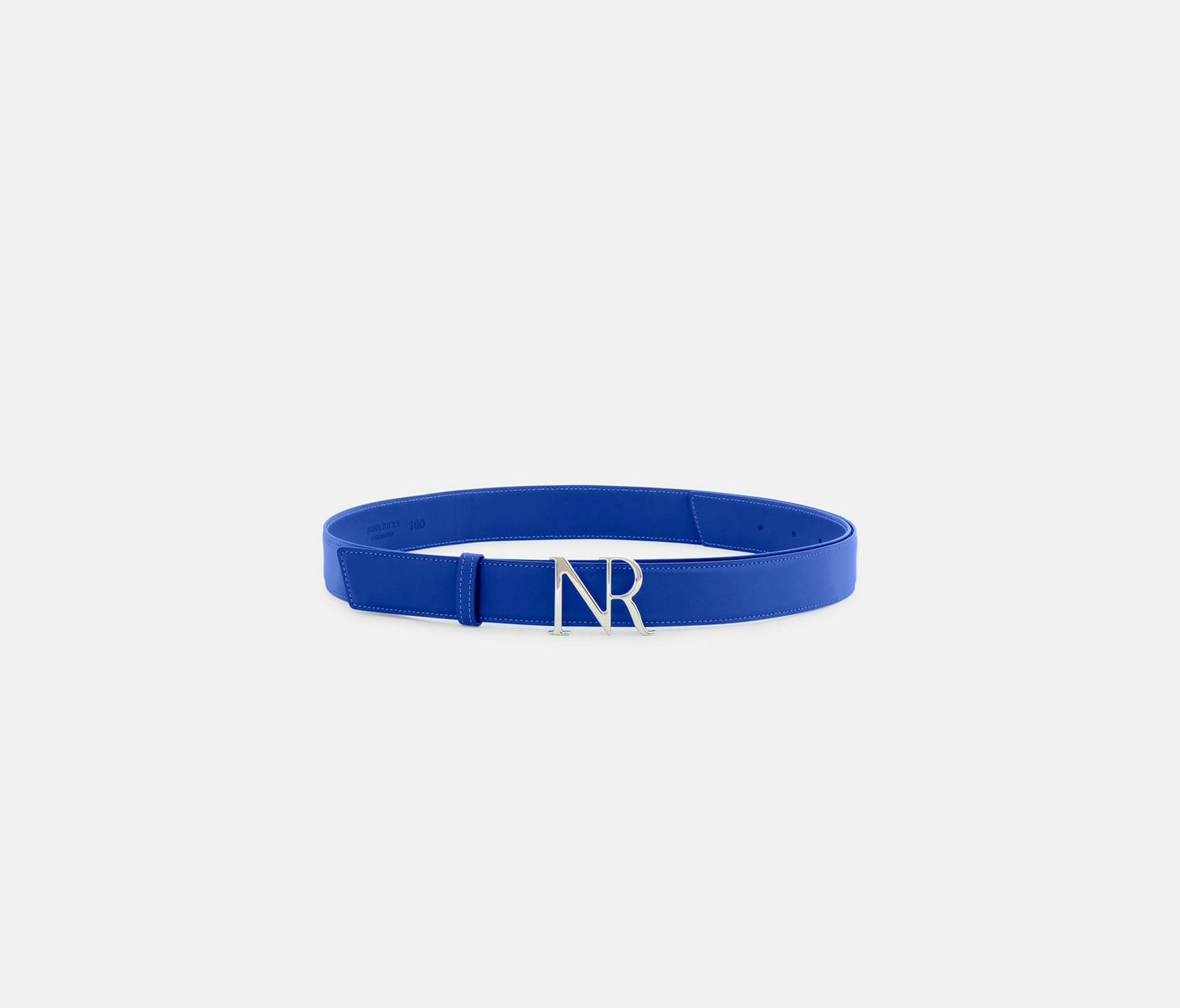Ceinture en cuir bleu Klein - Nina Ricci