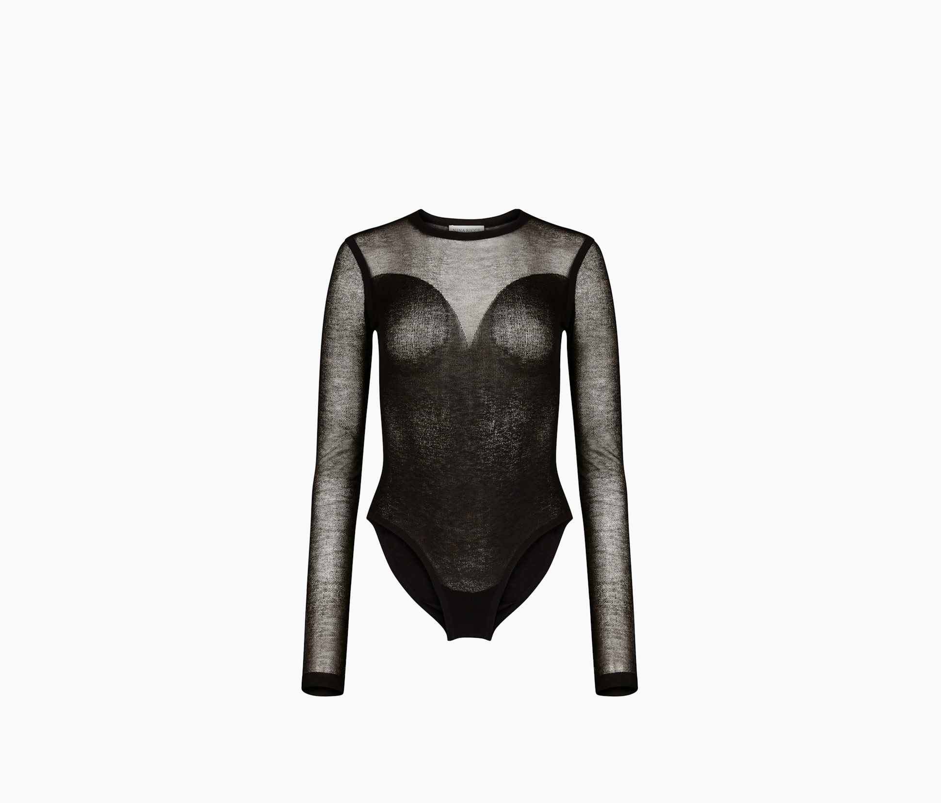 Sheer Knit Bodysuit  XS