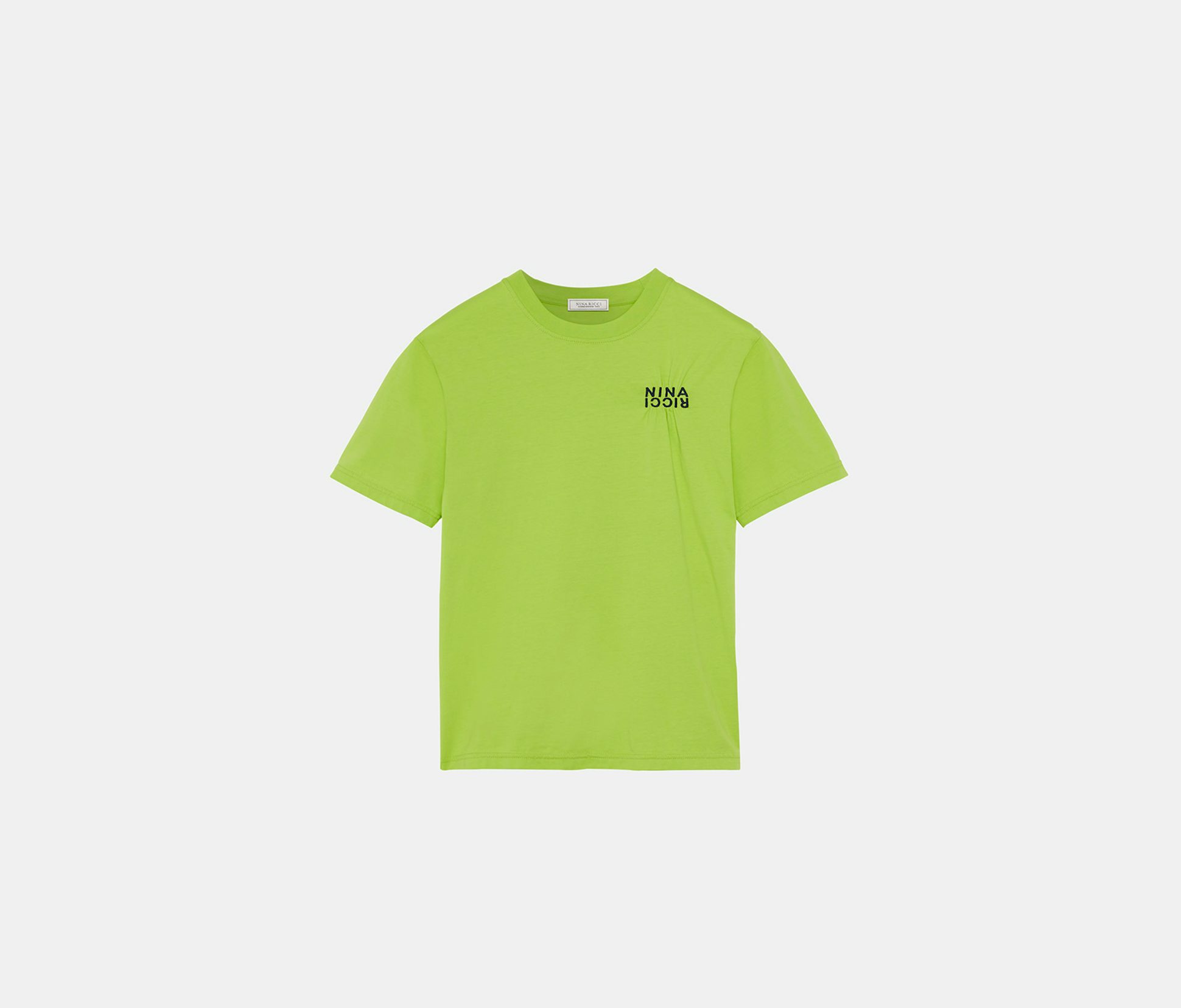 Camiseta de punto jersey de algodón verde - Nina Ricci