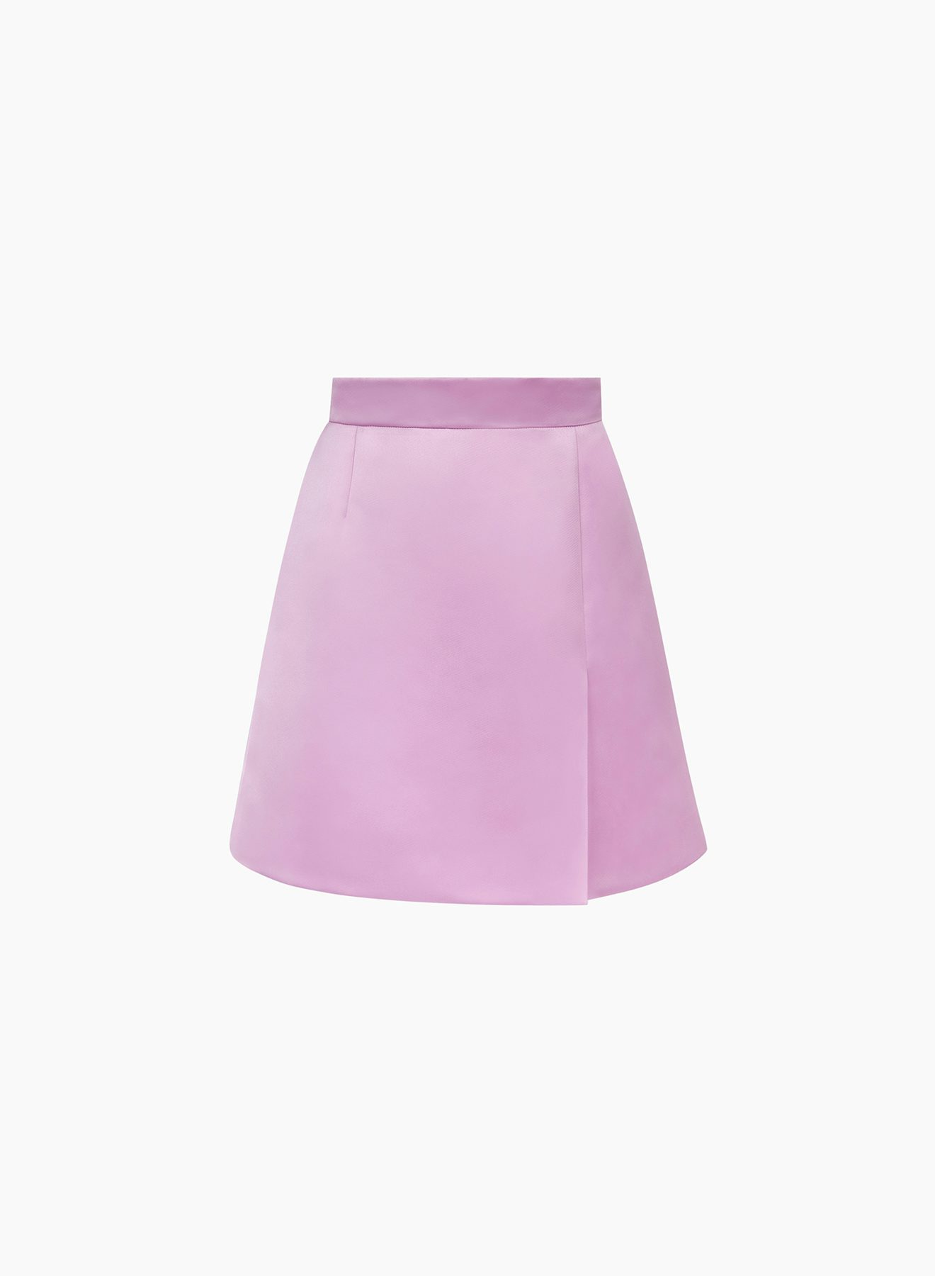Mini a-line satin skirt in lila - Nina Ricci