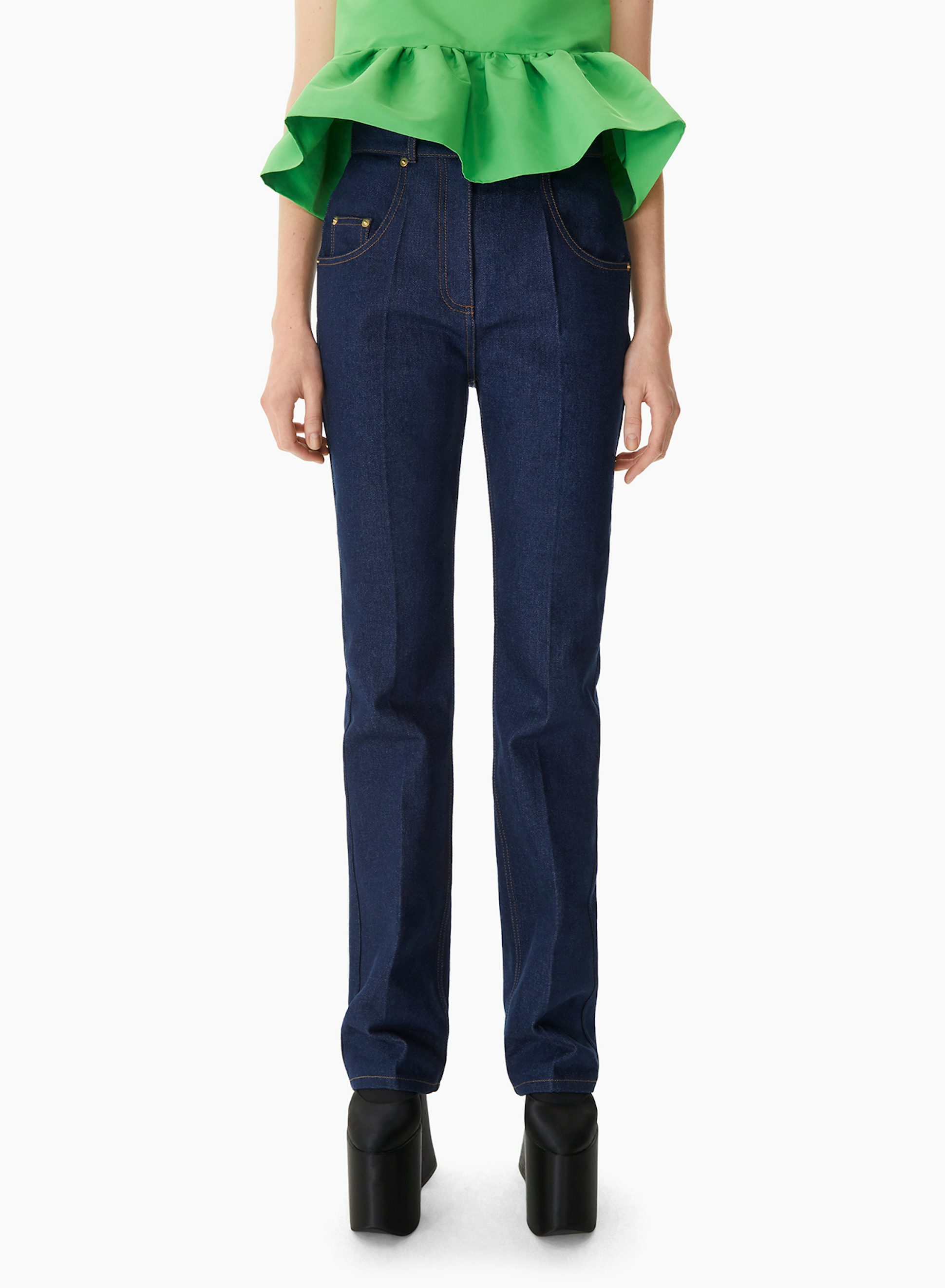 Jean Denim Droit Blue Brut - Nina Ricci