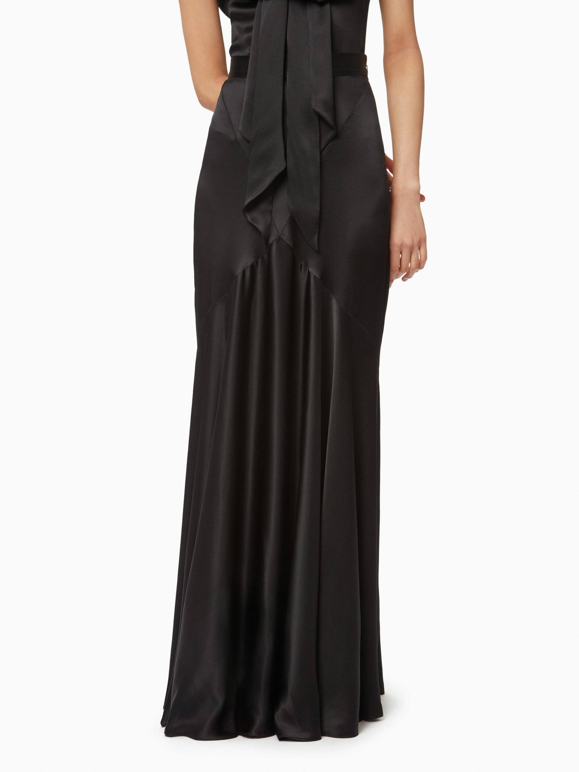 Long bias cut skirt in black - Nina Ricci