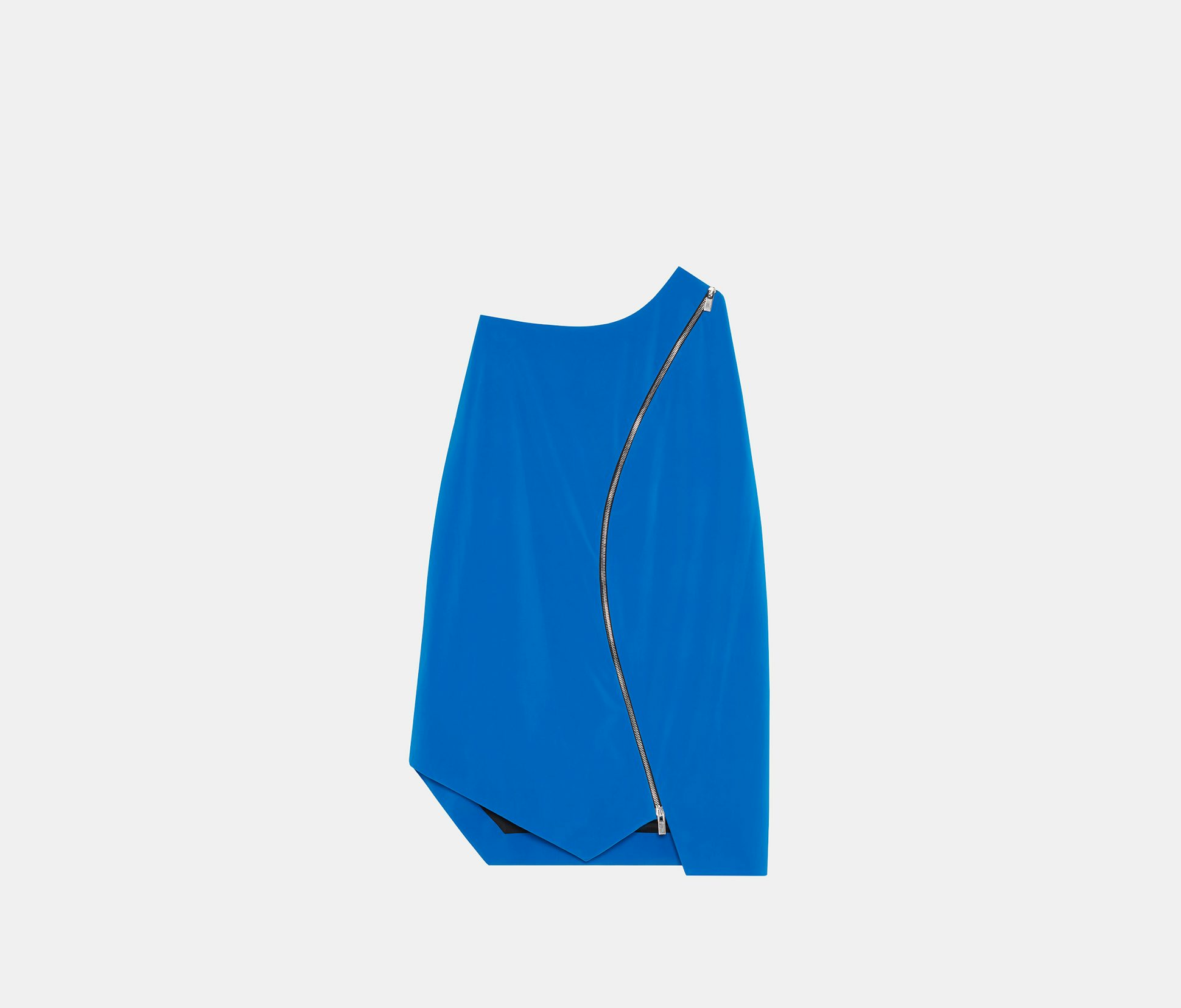 Falda con cremallera curva de neopreno
