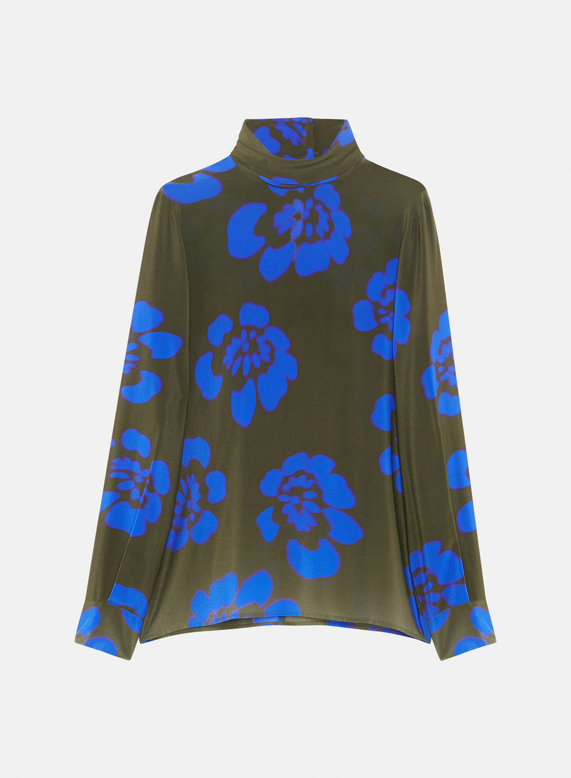 Top en crépon de soie khaki - Nina Ricci