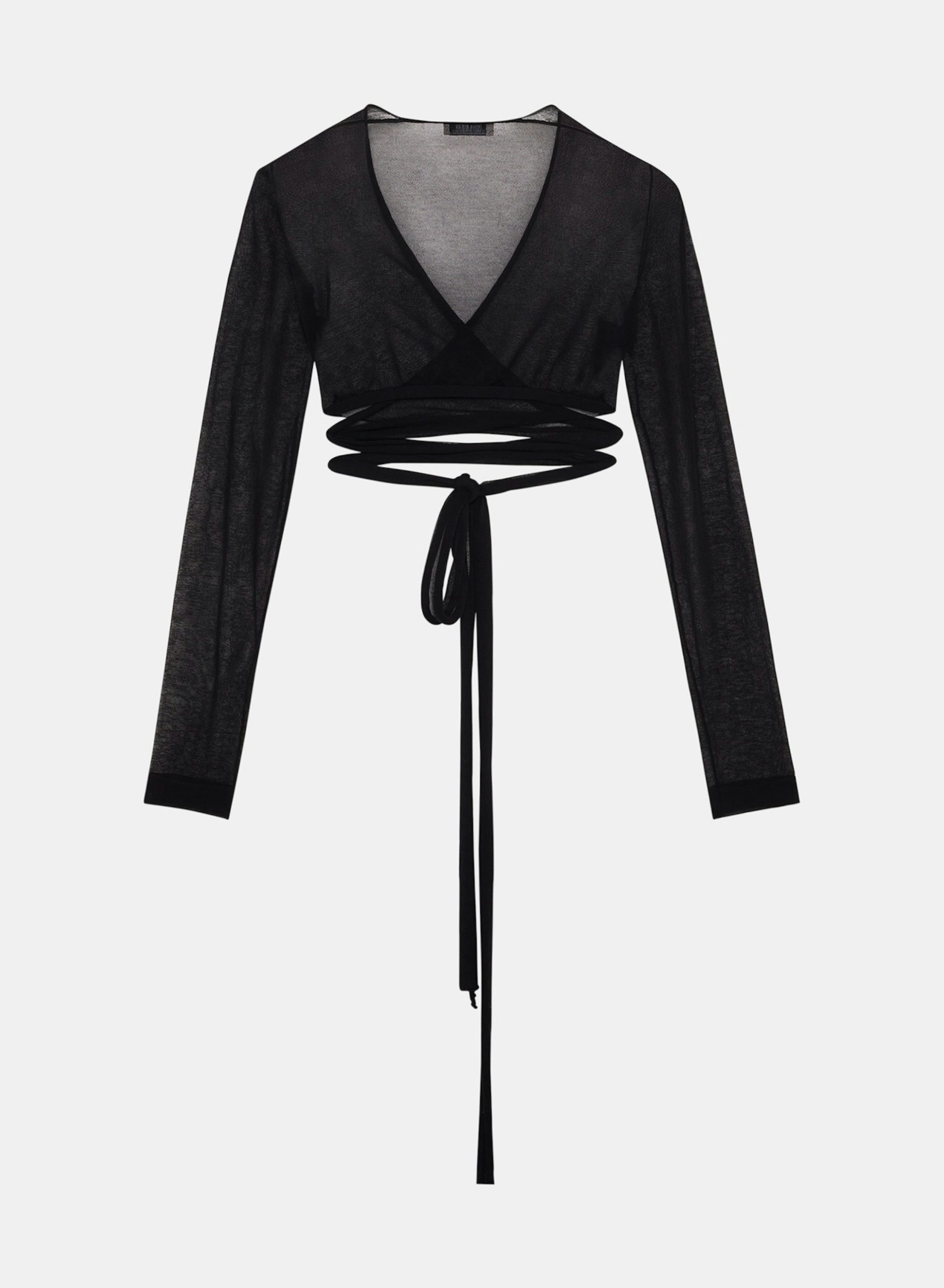 Cache-Cœur en Maille Noir - Nina Ricci