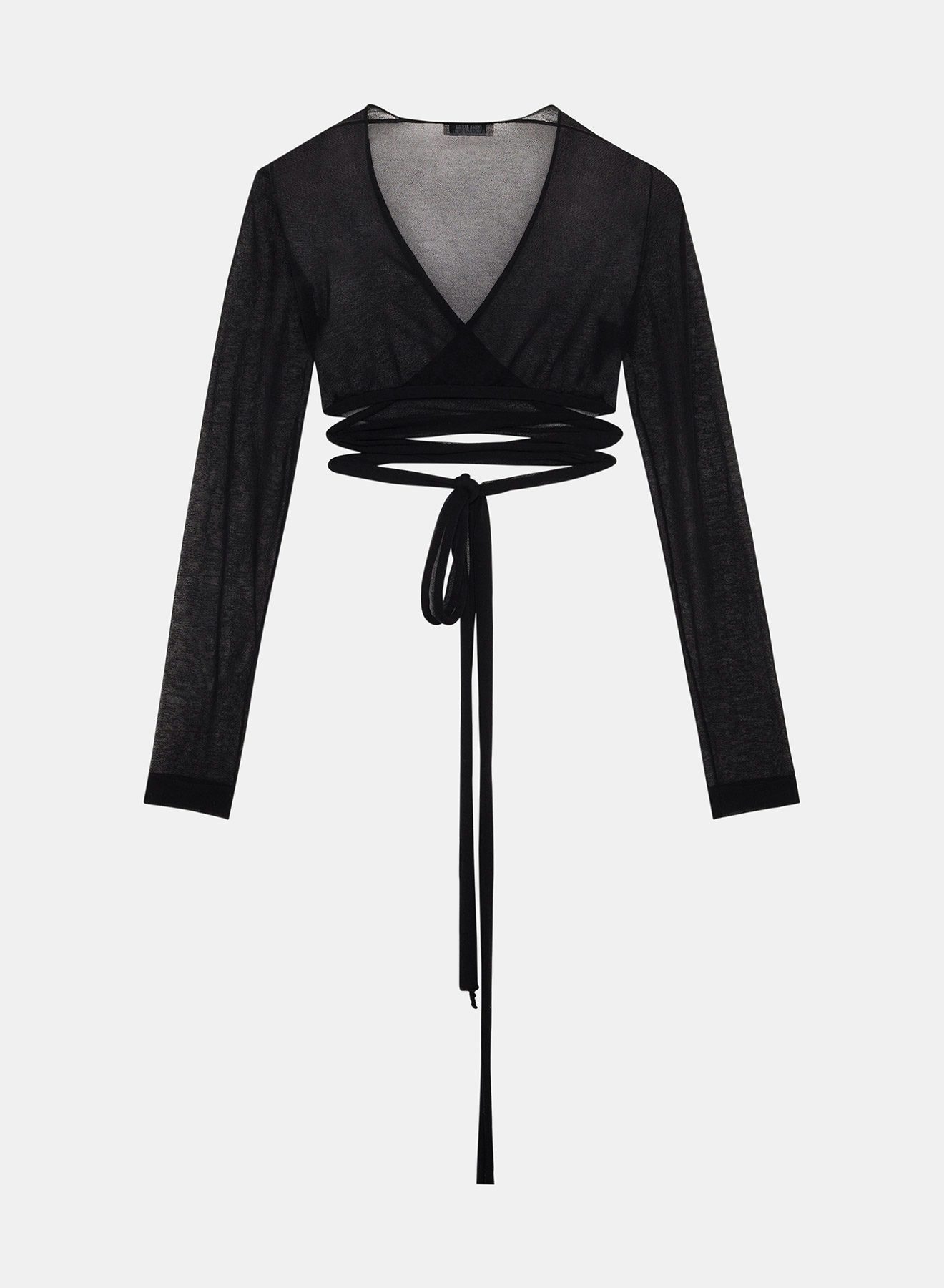 Black knit wrapped top - Nina Ricci
