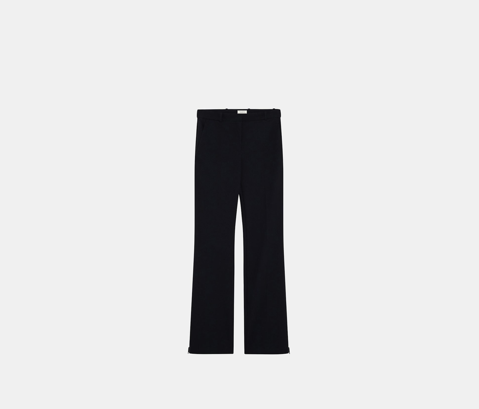 Pantalón recto de gabardina