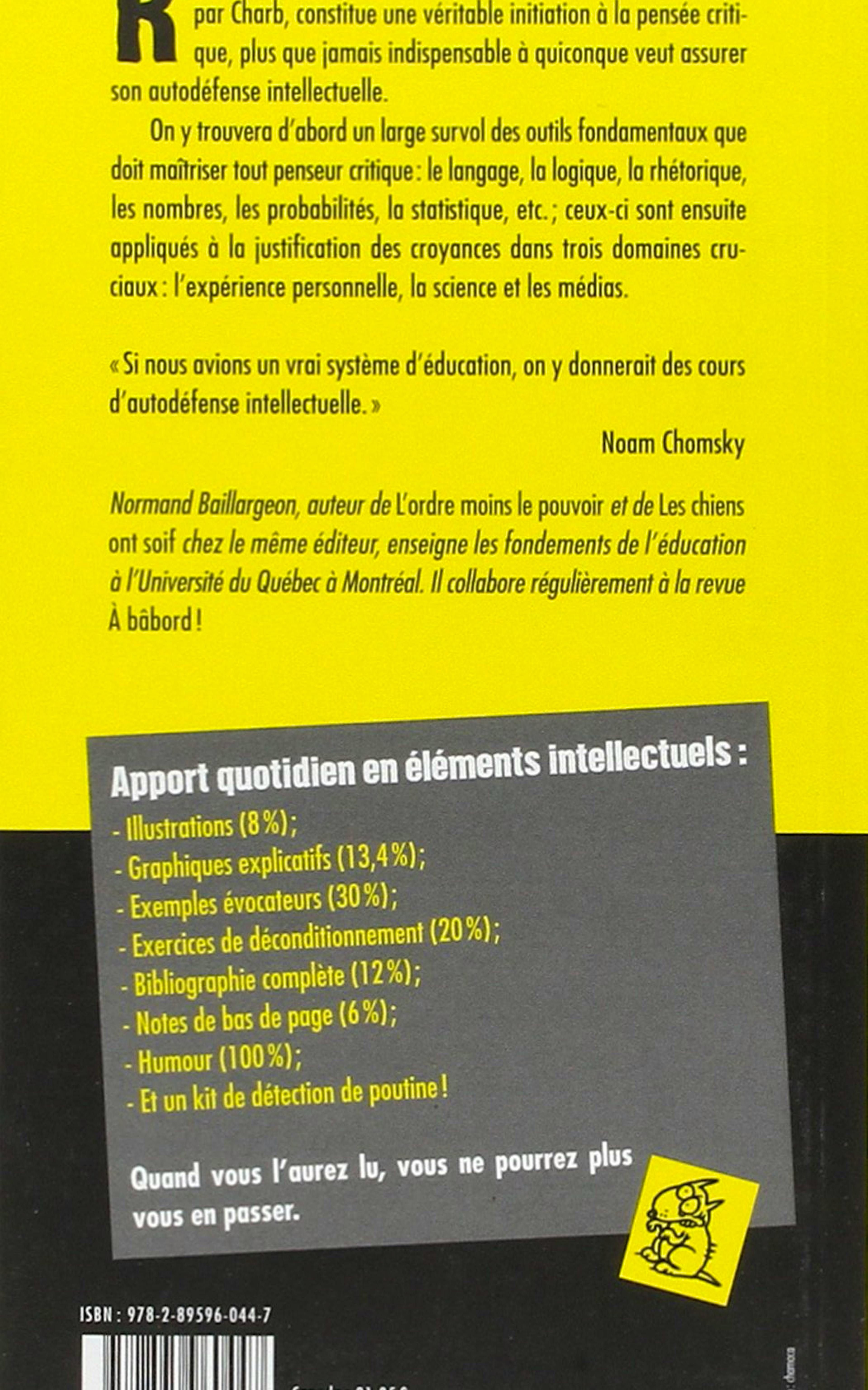 petit cours d'autodéfense intellectuelle de dos