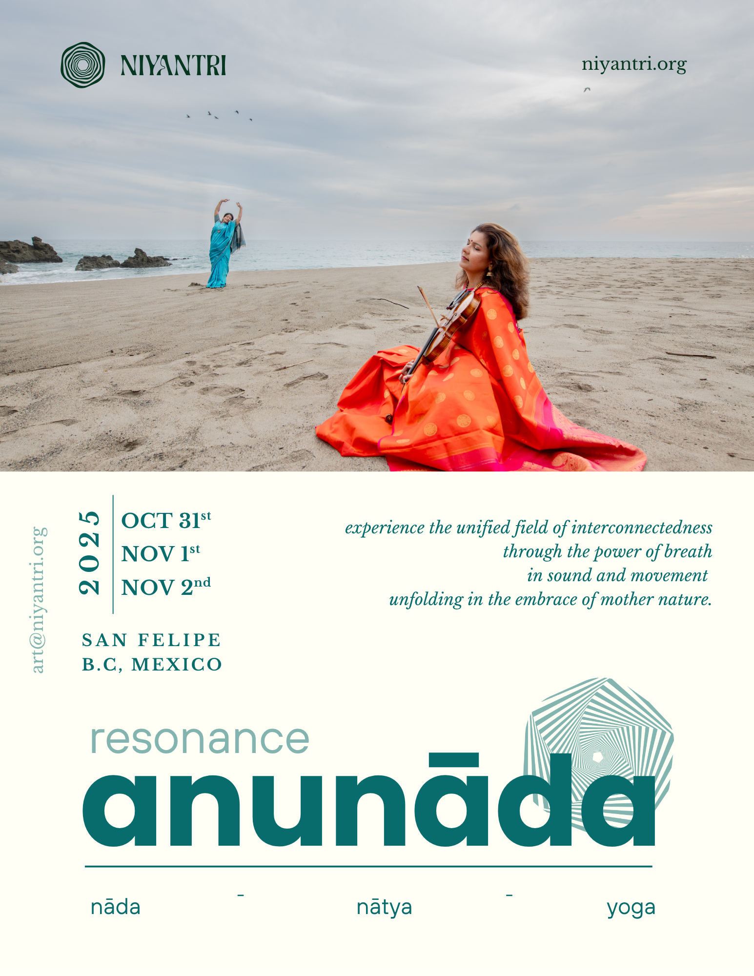 Through the profound power of vibration, sound, movement and the unifying force of breath that drives us all - anunāda is a space for connection. 