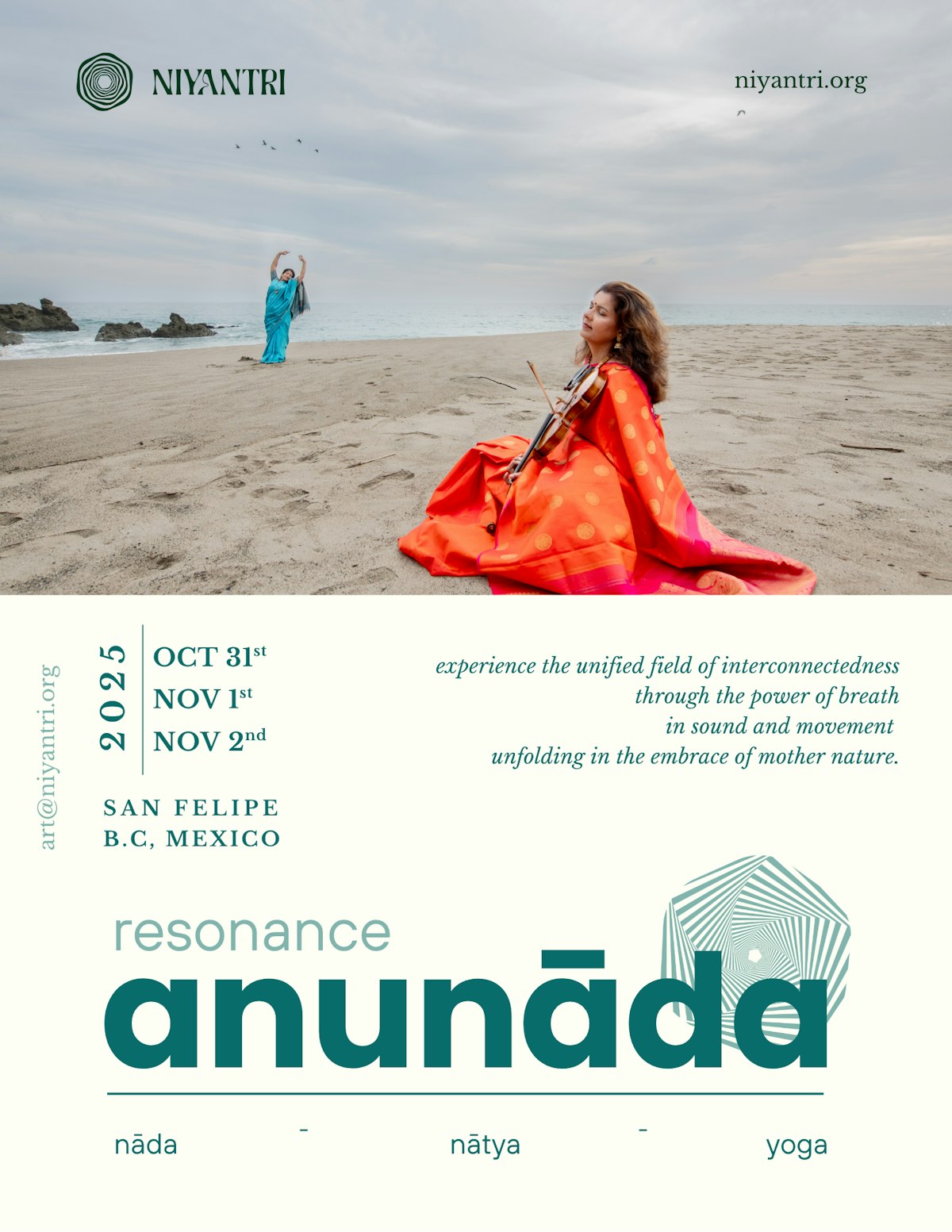 Through the profound power of vibration, sound, movement and the unifying force of breath that drives us all - anunāda is a space for connection.