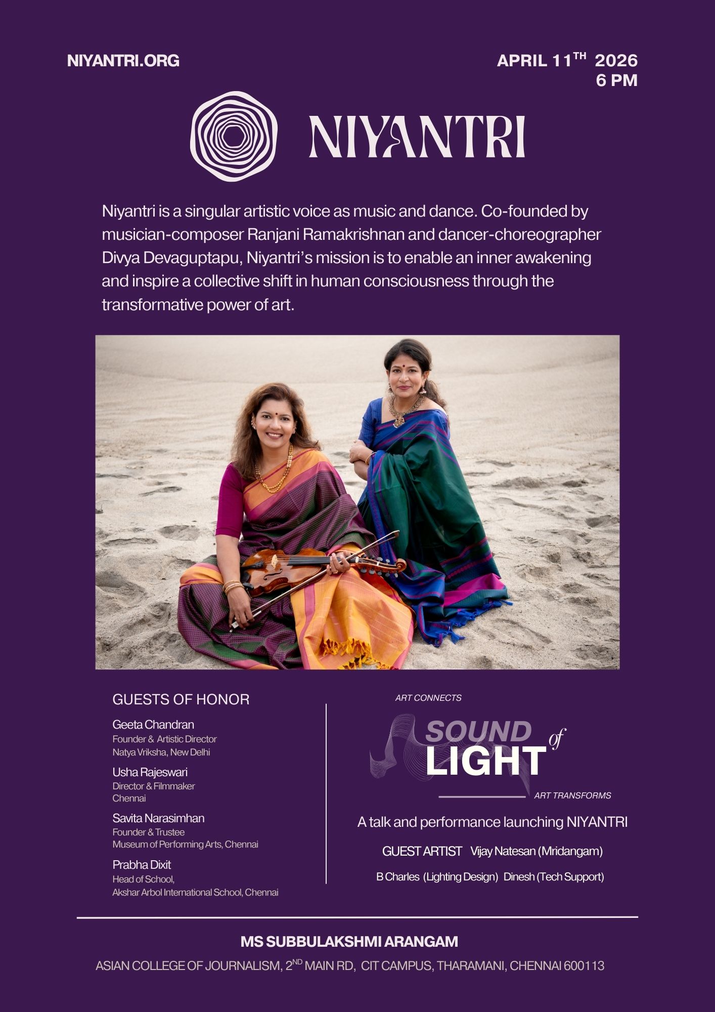 Sound is the breath that vibrates the body of dance Music is the dance that vibrates the light of the soul.