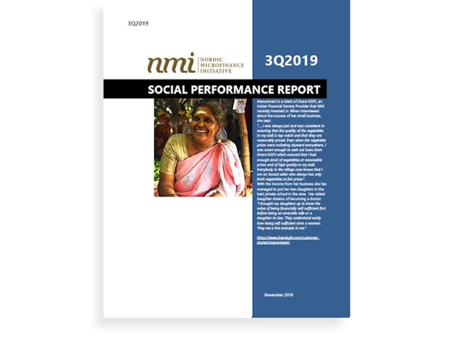 NMI's Social Performance Report 3Q19