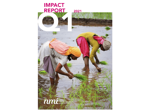 (Report Cover) Farmer rice planting in India. 