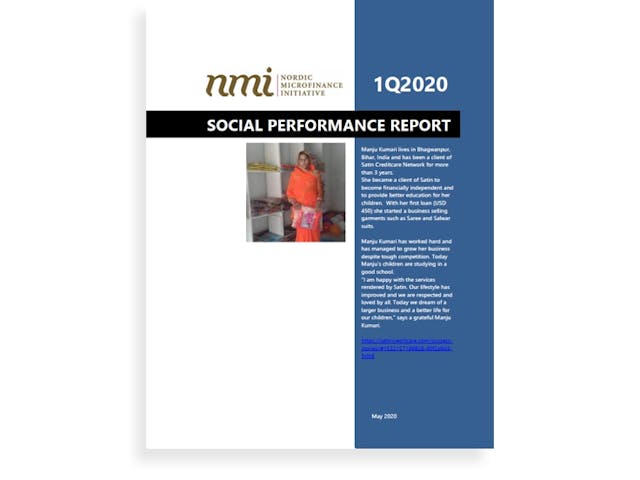 NMI's Social Performance Report 1Q20