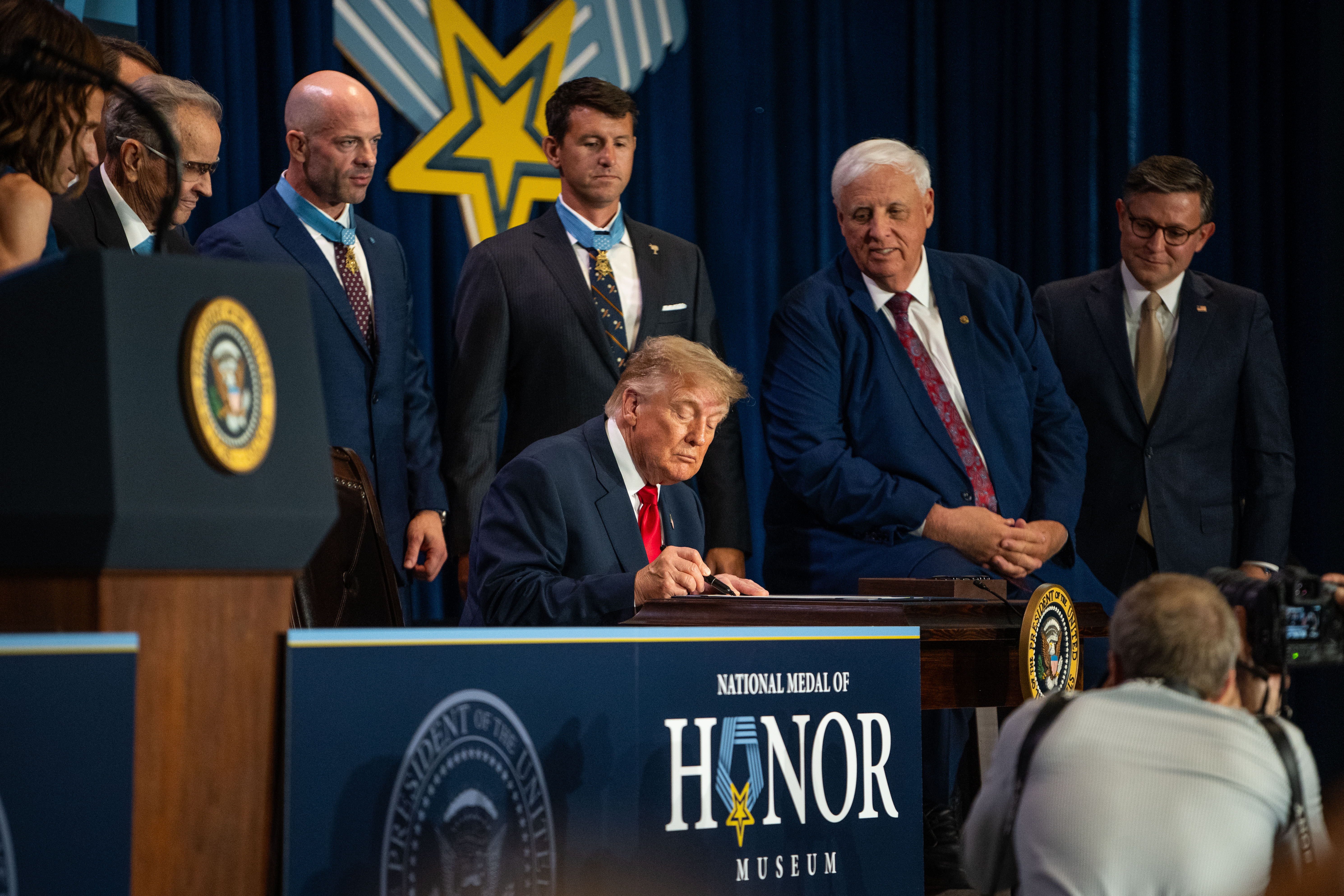 President Trump signs Hershel "Woody" Williams National Medal of Honor Monument Location Act