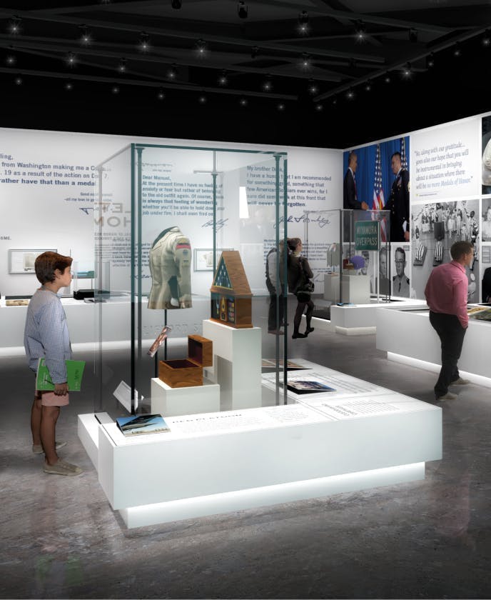 Rendering of The Medal Exhibit