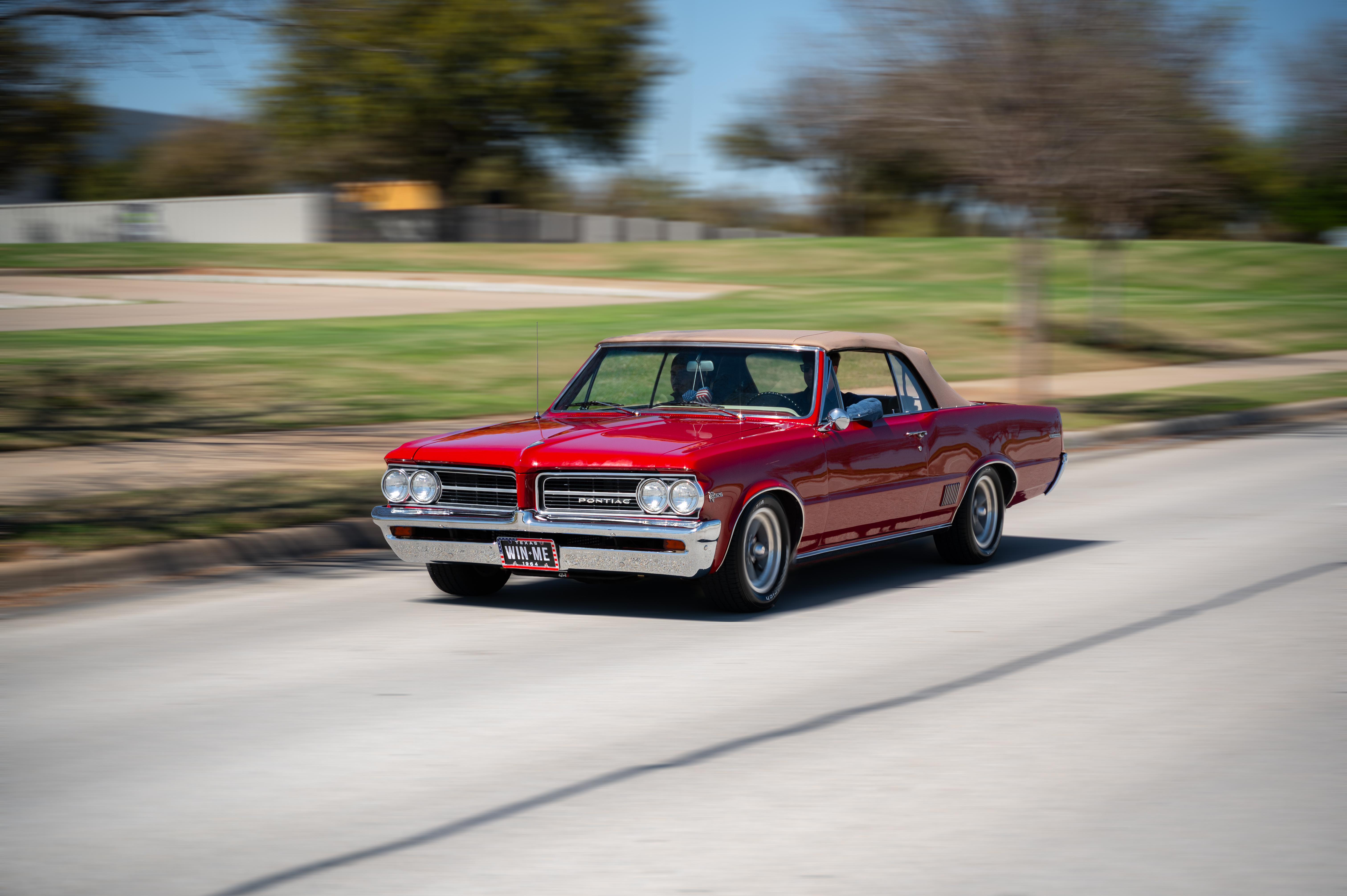 1964 Pontiac LeMans on the open road
