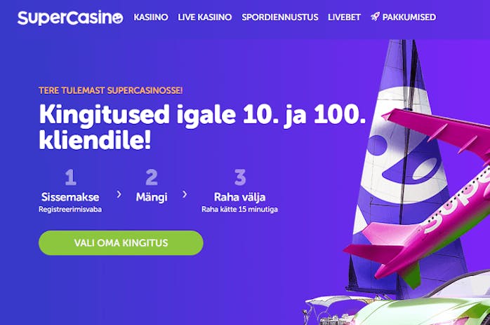 SuperCasino.ee: New Pay n Play Casino in Estonia by Betsson