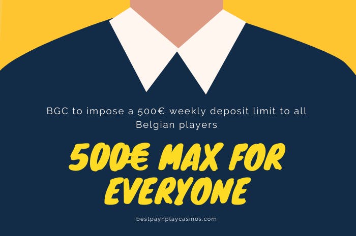The BGC to impose a new 500€ weekly deposit limitation to all Belgian players