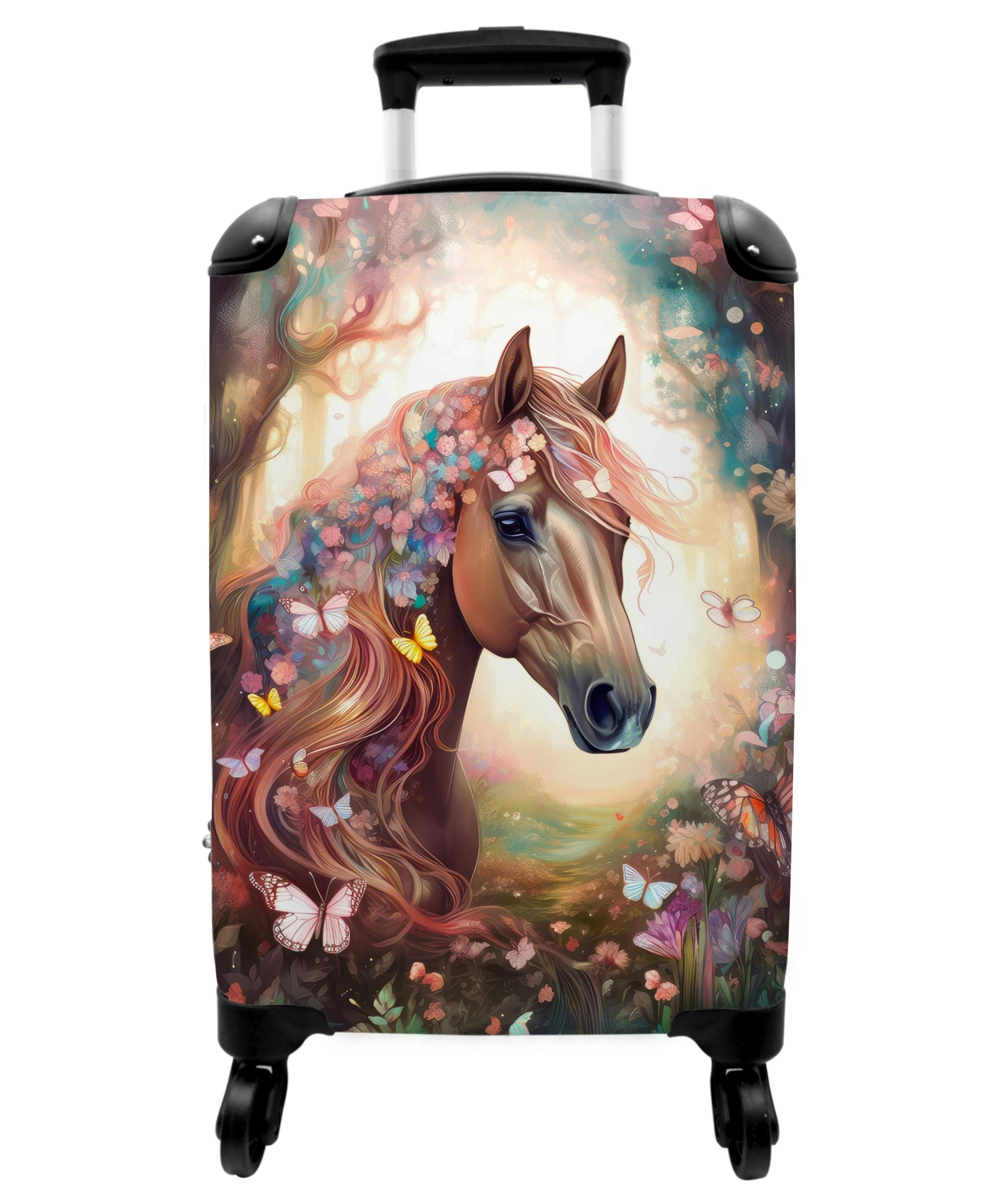 Kinderkoffer met paard