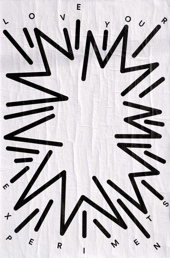 Poster contribution (1/3) by Nolan Paparelli for the Ficciones Typografika project by Erik Brandt, Minneapolis, USA
