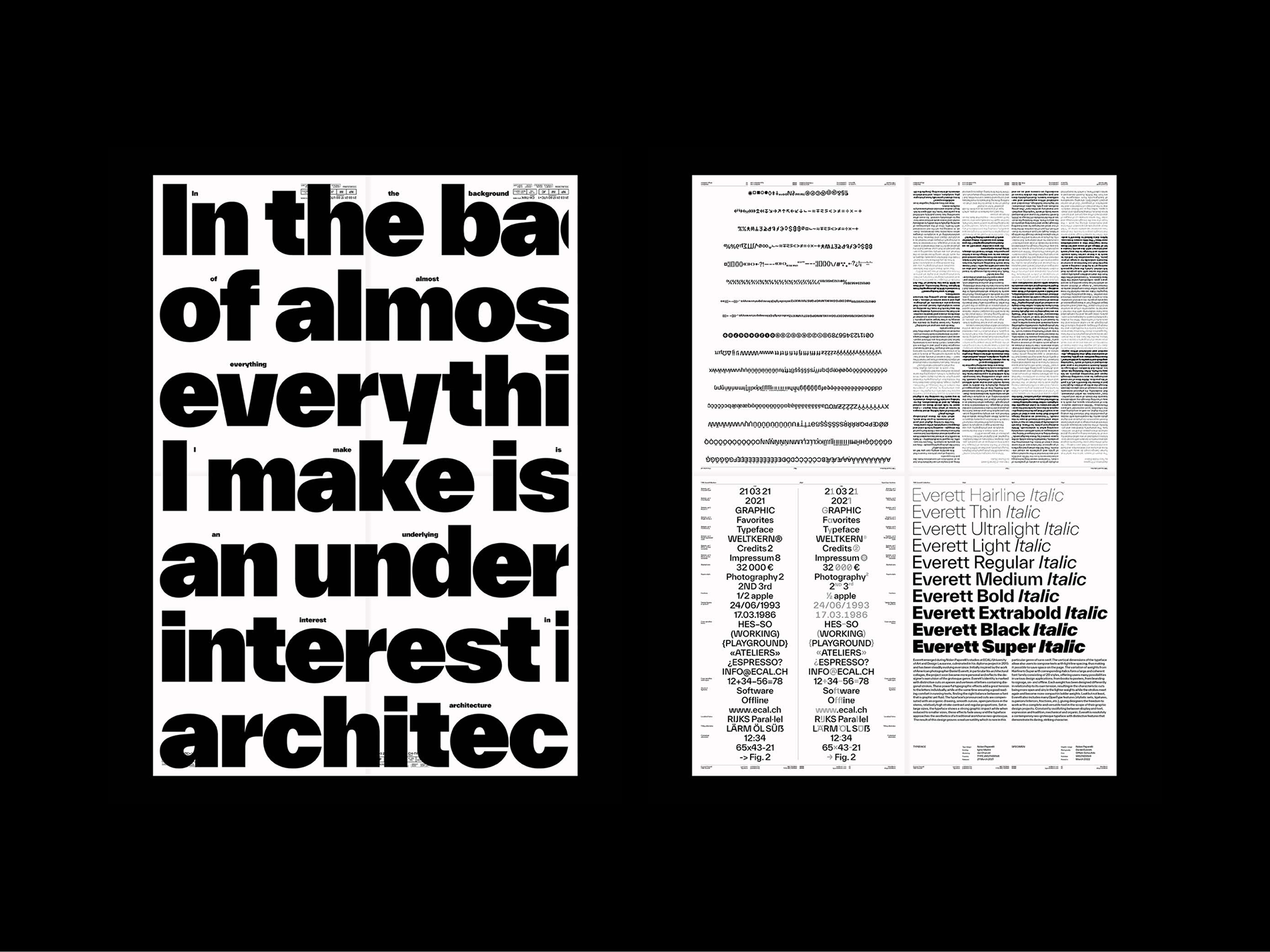 Forever Everett Specimen picture n°11 by Nolan Paparelli
