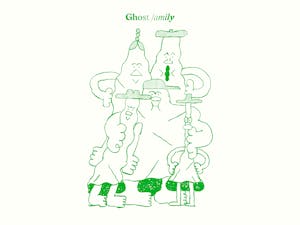 Ghost font family with illustrations