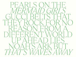 All caps text set in Ghost Hairline