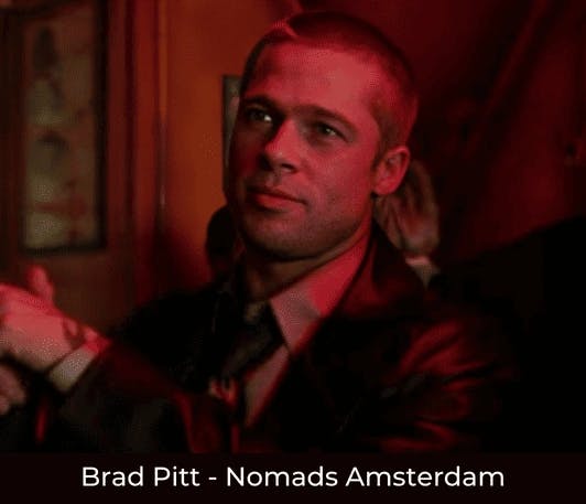 Nomads-Ünlüler-Sanatçılar-Celebrities-Brad Pit - Nomads Amsterdam