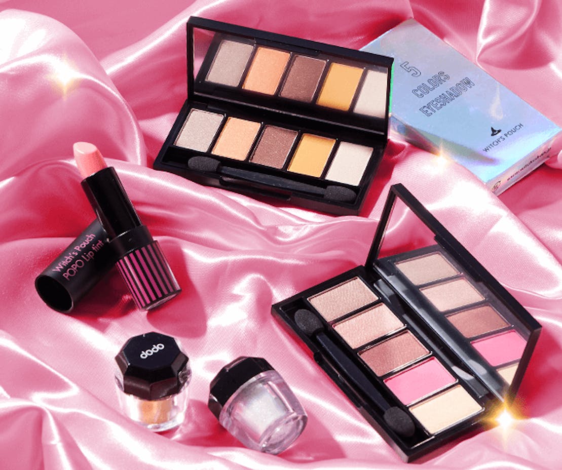 nmnl item reveal makeup items next to the nomakenolife makeup Enchanted Glam box
