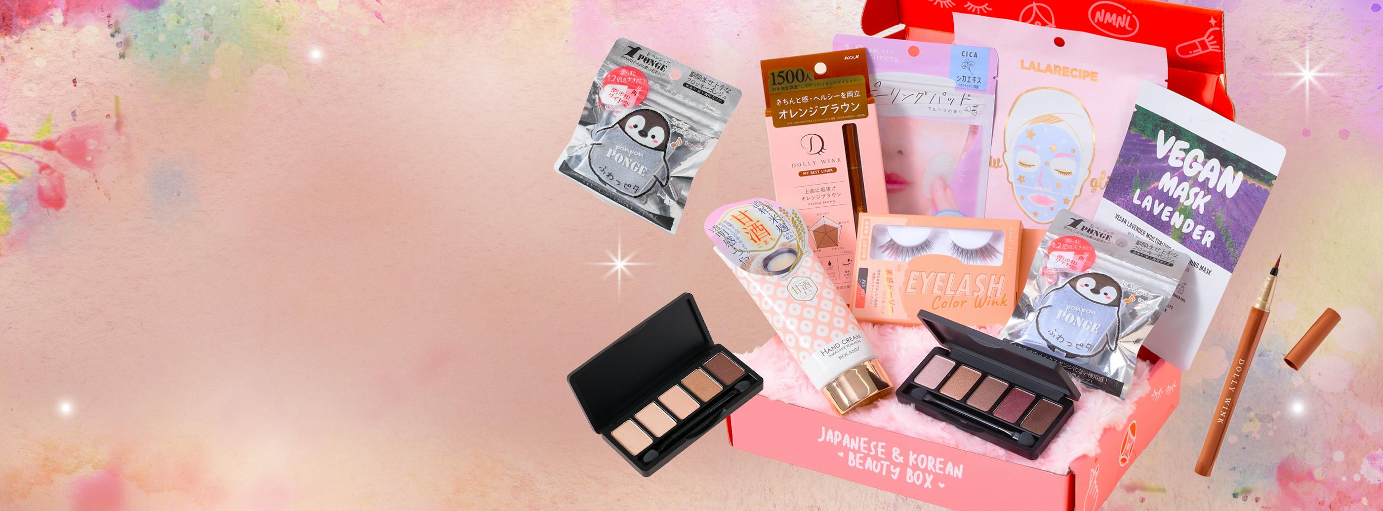 Sign up by April 15th for eight Japanese & Korean products in your Full Bloom Beauty box.