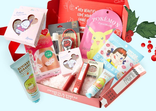 A nomakenolife box shows that there are many more items inside for the Mistletoe Makeover box