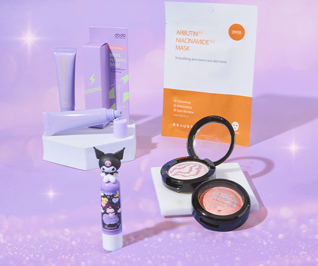 nmnl item reveal makeup items for the Glowing Nighttime Set for the Moonlit Date Glam box