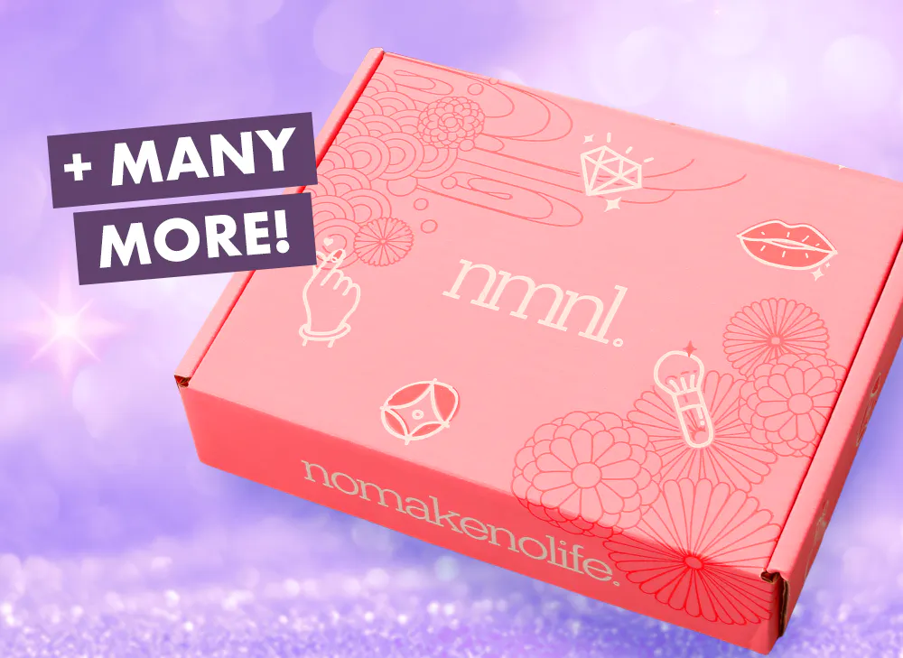  nmnl item reveal makeup items next to the nomakenolife makeup Moonlit Date Glam beauty box!