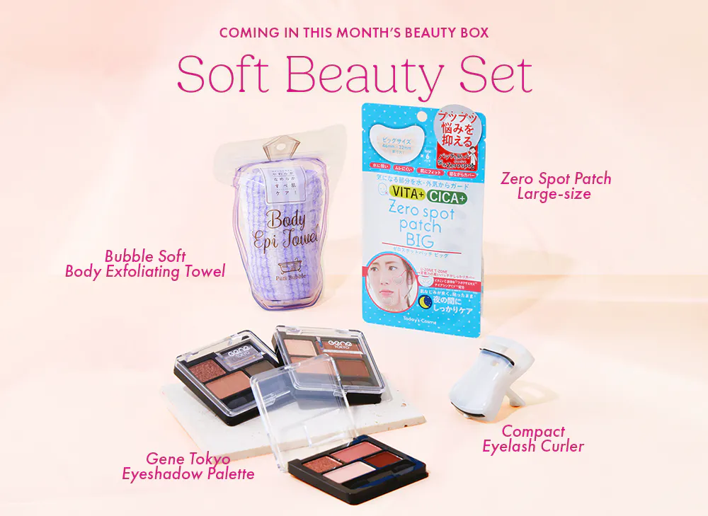 nmnl item reveal makeup items for Soft Beauty Set for the Cozy Self-Care Rituals box
