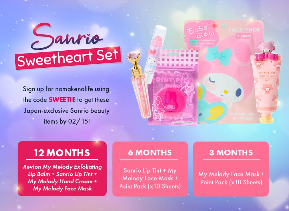 nmnl promo reveal for Sanrio Sweetheart Set  for the Neko Spa Escape box