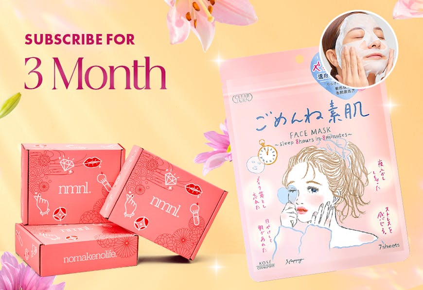 nmnl 12 months subscription use the code RADIANT to receive a FREE KOSE Sorry Skin Mask Pack (x7 Sheets)